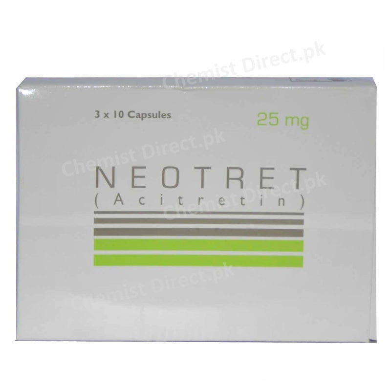 Neotret 25mg capsule pharma health pakistan pvt Ltd anti psoriasis acitretin