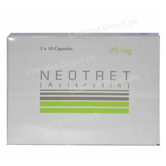 Neotret 25mg capsule pharma health pakistan pvt Ltd anti psoriasis acitretin