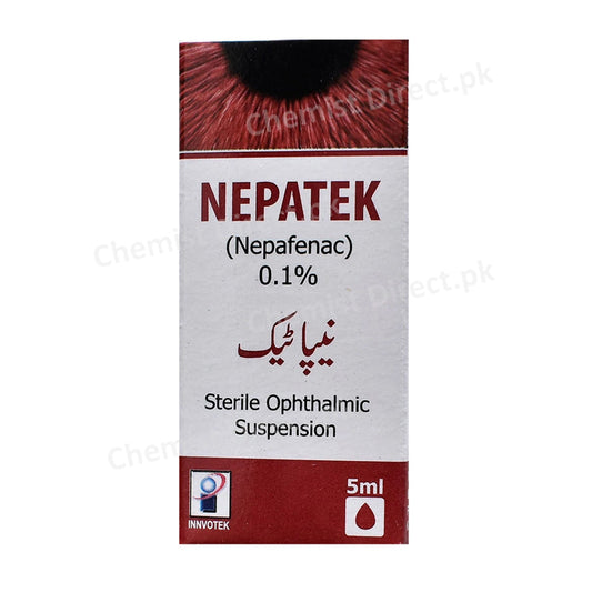 Nepatek Eye Drop Innvotek Pharma Nepafenac 0.1%