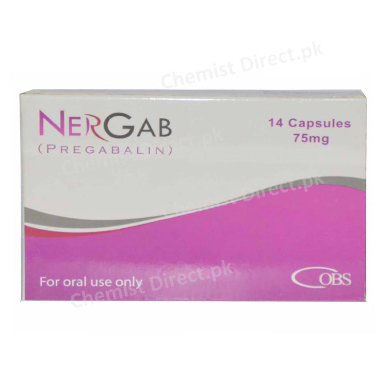 Nergab Capsule 75mg Obs Pharma Neuropathic Pain Pregabalin