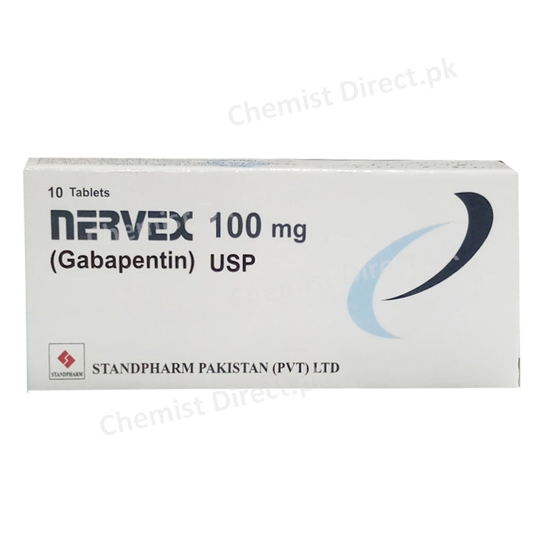 Nervex 100mg Tablet Standpharm Anti-Convulsant Gabapentin