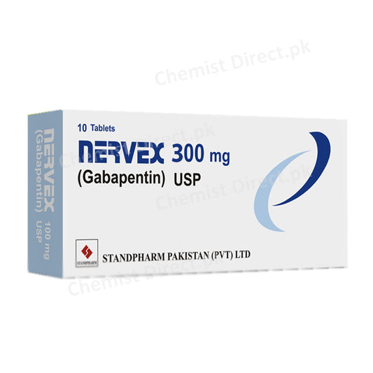 Nervex 300mg Tablet Standpharm Anti-Convulsant Gabapentin