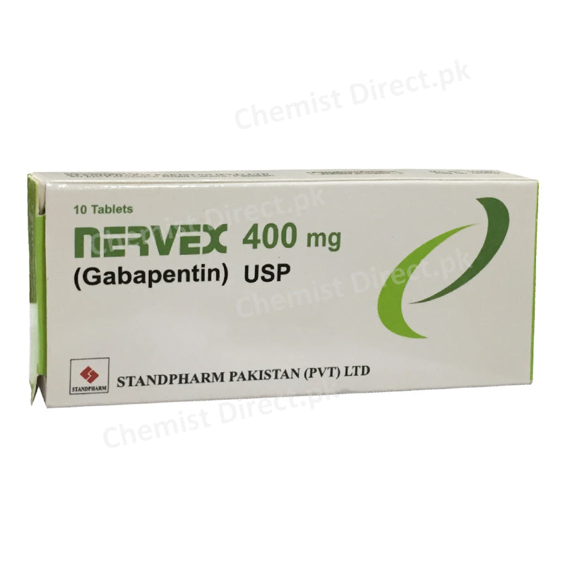 Nervex 400mg Tablet Standpharm Anti-Convulsant Gabapentin