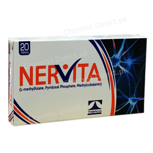 Nervita Tablet L-methylfolate,Pyridoxal-Phosphate,Methylcobalamin Tabros Pharma