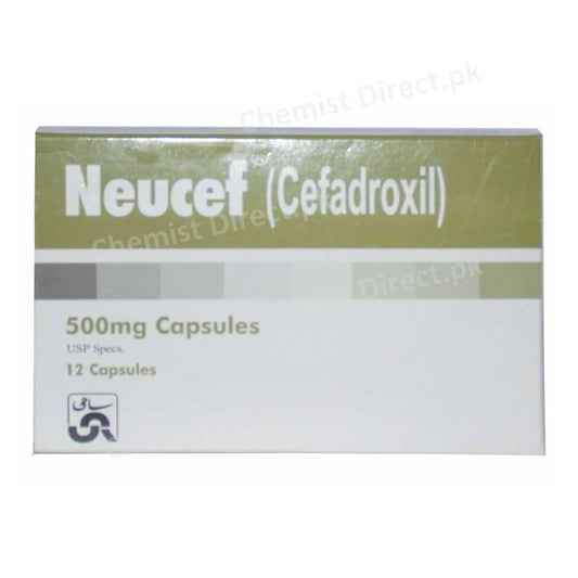 Neucef 500mg Capsule Cefadroxil Antibiotic Sami Pharma