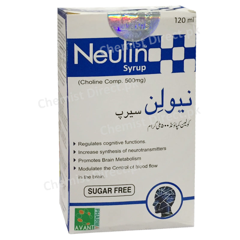 Neulin 500mg Syrup Avant Pharmaceuticals Anti Alzheimer Choline