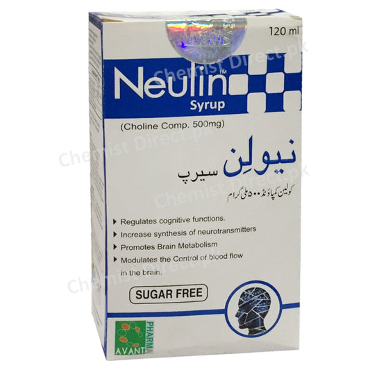 Neulin 500mg Syrup Avant Pharmaceuticals Anti Alzheimer Choline