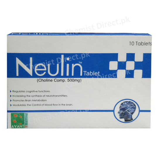 Neulin 500mg Tablet Avant Pharmaceuticals Anti Alzheimer Choline