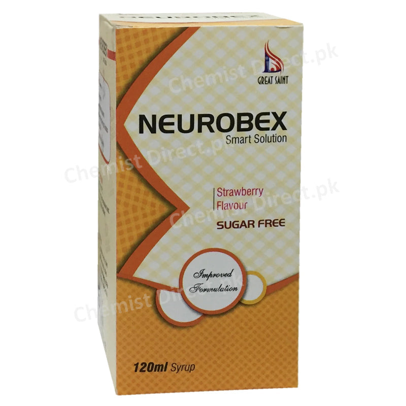 Neurobex 120ml Syrup Greatsaint The Brain Power Sugerfree.