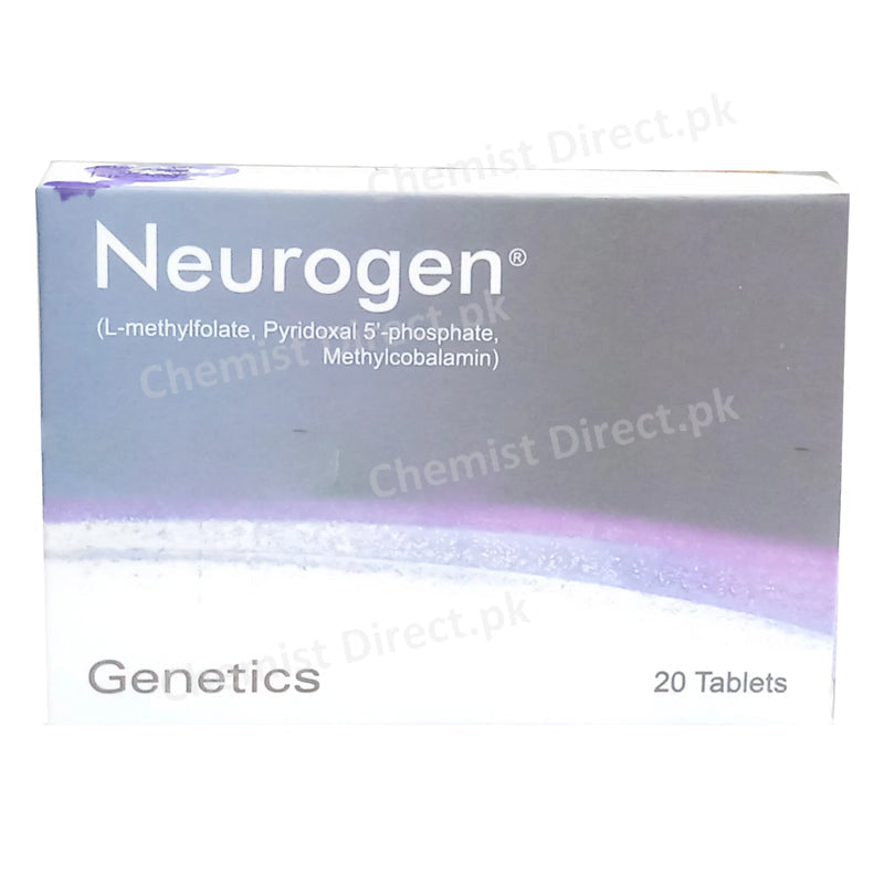 Neurogen Tablet Genetics Pharmaceutical Anti Anemic L Methylfolate Pyridoxal 5 phos