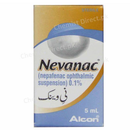 Nevanac-Eye-Drop 5ml Alcon Pharma NSAID Nepafenac