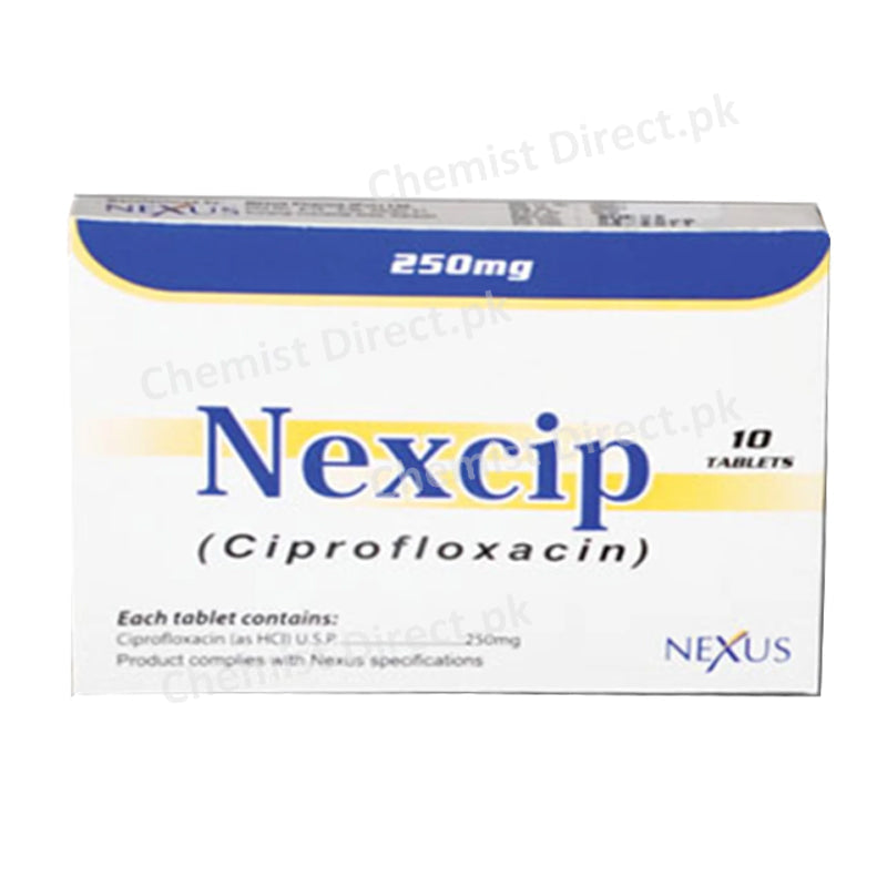 Nexcip 250mg Tablet Nexus Pharma ciprofloxacin