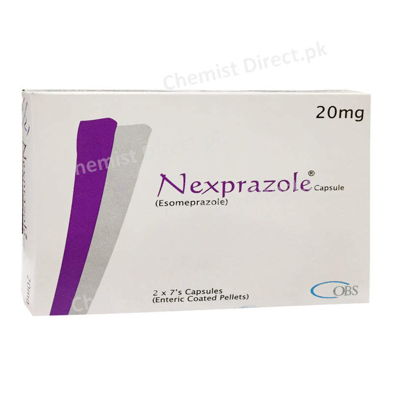 Nexprazole 20mg Capsule OBS Pharma Anti-Ulcerant Esomeprazole