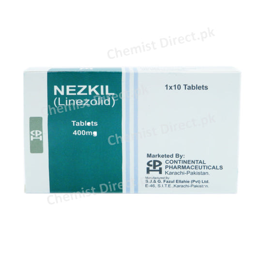 Nezkil 400mg Tablet Continental Pharma Anti-bacterial Oxazolidone Linezolid