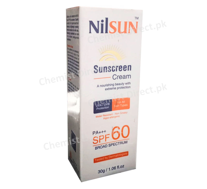 Nilsun Sunscreen Cream Spf 60 Pa + + + + + + Sun Screen