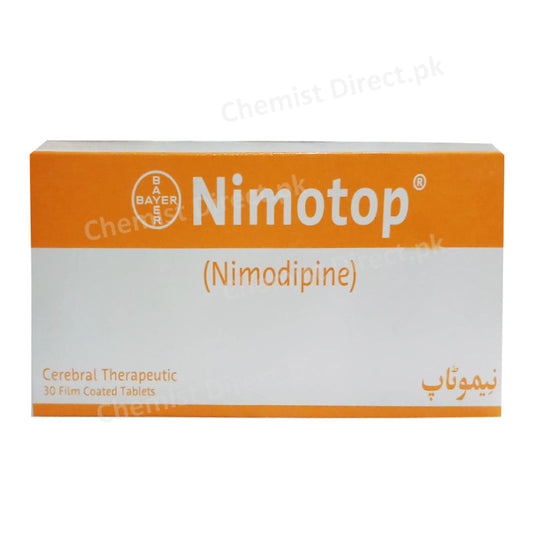 Nimotop 30mg Tablet Bayer Health Care Nimodipine Anti-Hypertensive