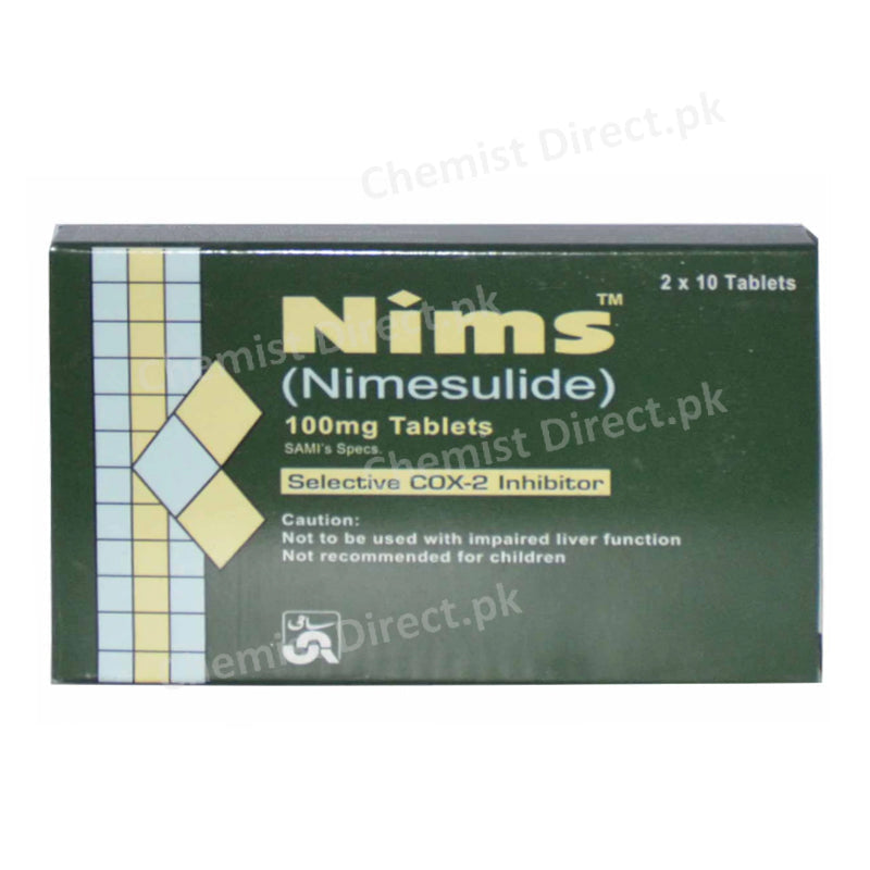 Nims 100mg Tablet Nimesulide Nsaid Sami Pharmaceuticals