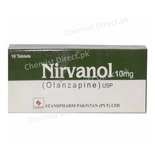 Nirvanol 10mg Tablet Standpharm Benzodiazepine Olanzapine