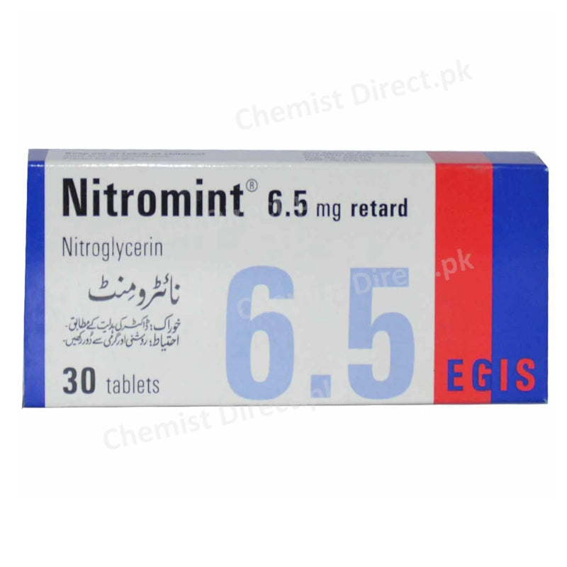 Nitromint 6.5mg Tablet Medimpex Scientific Office Nitrate Glyceryl Trinitrate Nitroglycerine