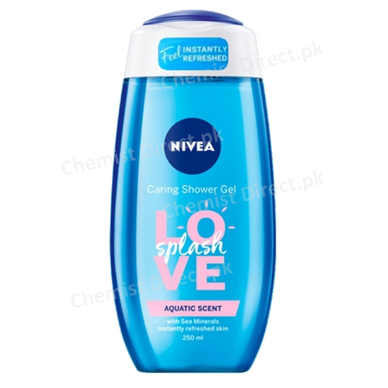 Nivea Aquatic Scent Love Splash Shower Gel 250 Ml Personal Care