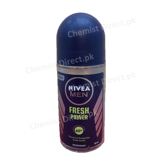 Nivea Men Fresh Power Roll-On 50Ml Personal Care