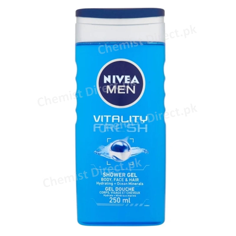 Nivea Men Vitality Fresh Shower Gel 250Ml Personal Care
