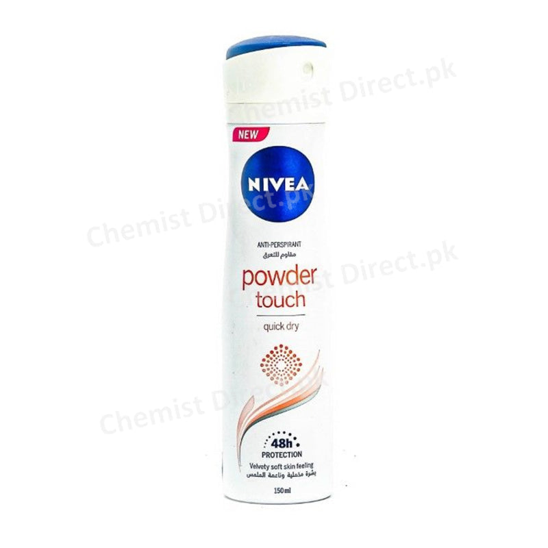 Nivea Powder Touch Quick Dry Body Spray 150Ml Personal Care