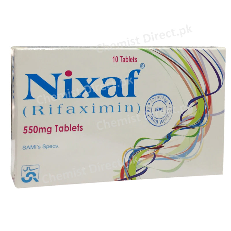 Nixaf 550mg Tablet Sami Pharmaceuticals Pvt Ltd Antibiotics Rifaximin