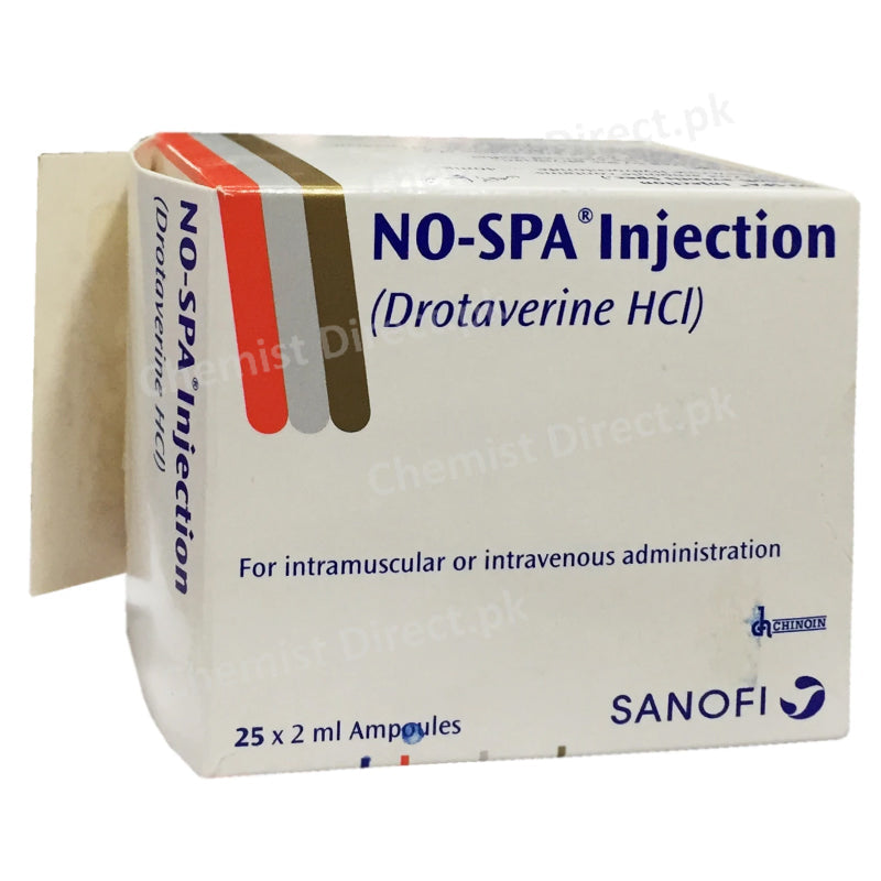 No Spa Injection 40mg Sanofi Aventis Anti Spasmodic Drotaverine