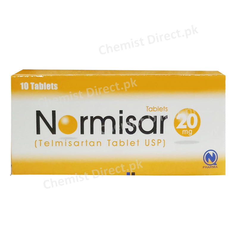 Normisar 20mg Tablet Nabiqasim Industries Anti-Hypertensive Telmisartan