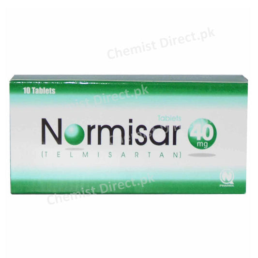 Normisar 40mg Tablet Nabiqasim Industries Anti-Hypertensive Telmisartan