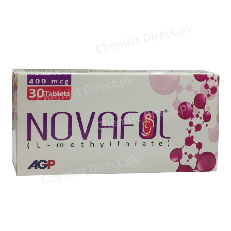 Novafol 400mcg Tablet AGP Pharma Anti-Anemic L-methylfolate