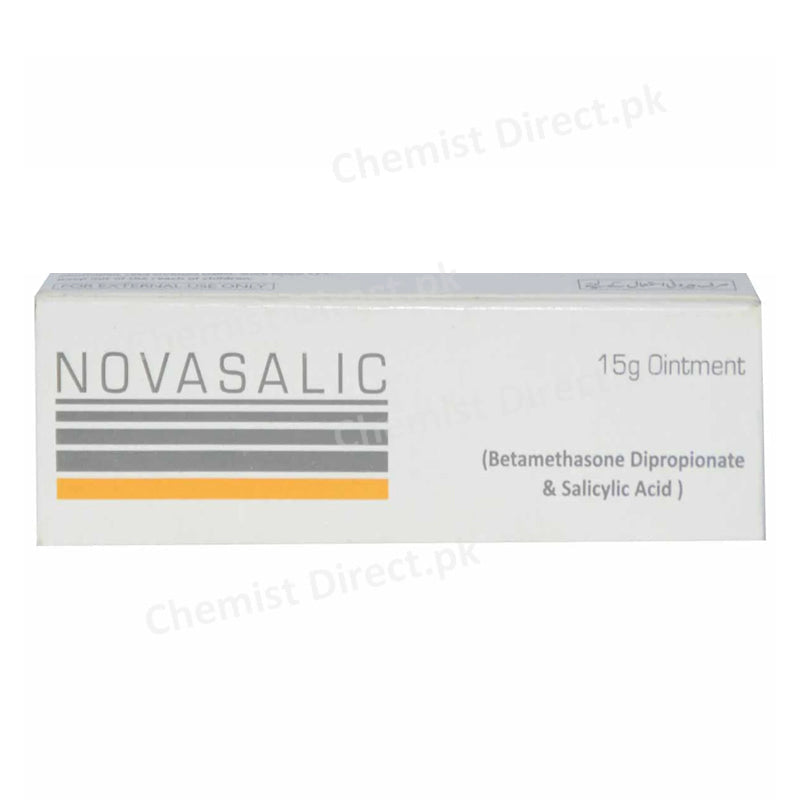 Novasalic 15g Ointment Corticosteroid Betamethasone Dipropionate 0.05% Salicylic Acid 03% Pharma Health