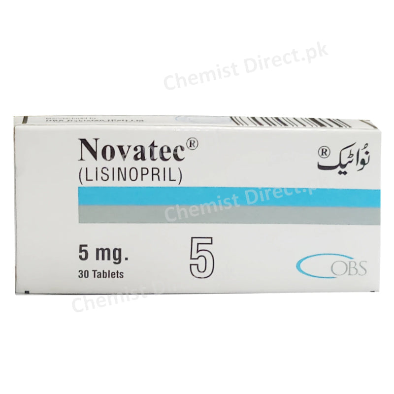 Novatec 5mg Tablet OBS Pharma Anti Hypertensive Lisinopril