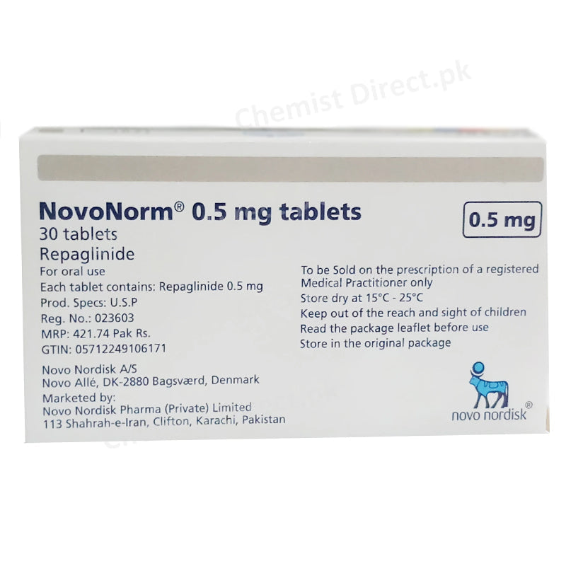 NovoNorm 0.5mg Tablet – ChemistDirect.pk