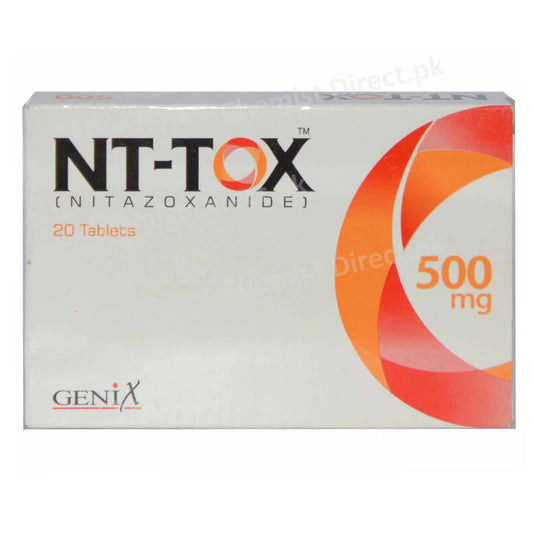 NT Tox 500mg Tablet Genix Pharma nitazoxanide