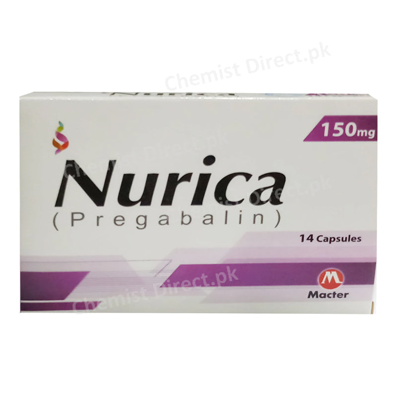 Nurica 150mg Capsule Macter International Pregabalin