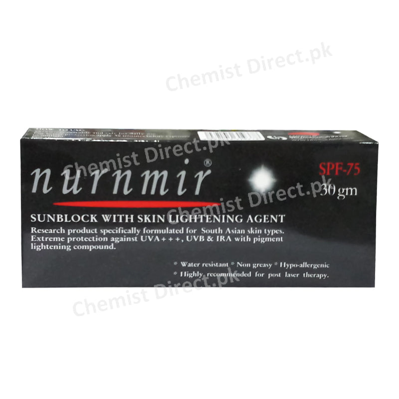Nurnmir Cream spf-75 30gm Idrees Pharmaceuticals 