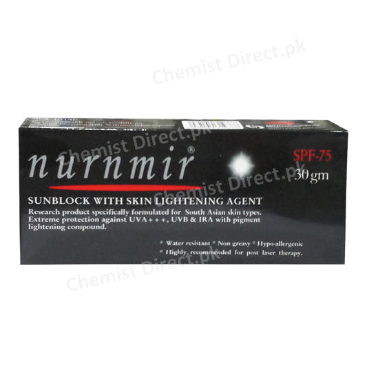 Nurnmir Cream spf-75 30gm Idrees Pharmaceuticals 
