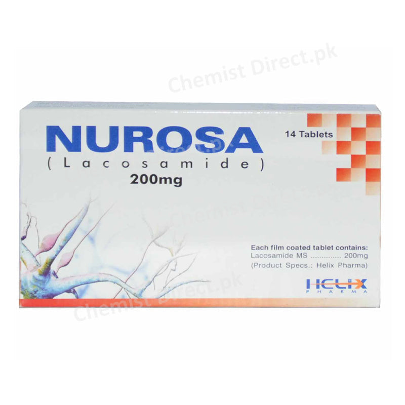 Nurosa 200mg Tablet Helix Pharma Lacosamide