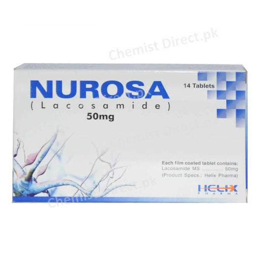 Nurosa 50mg Tablet Helix Pharma Lacosamide
