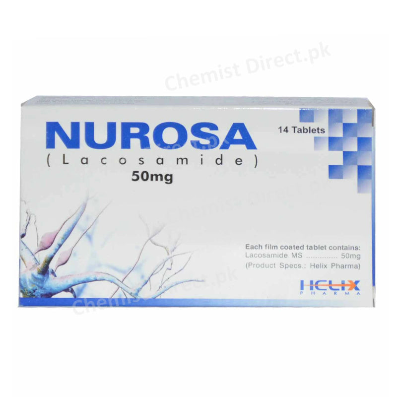 Nurosa 50mg Tablet Helix Pharma Lacosamide