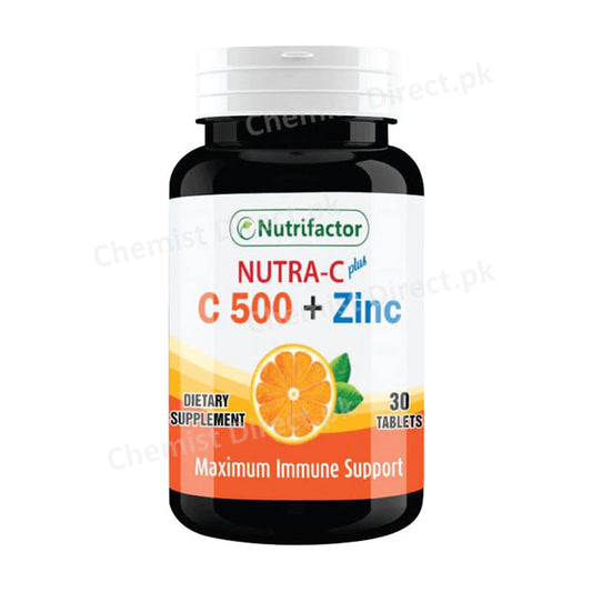 Nutra-C Plus Tablet Nutrifactor Laboratories C 500+ Zinc