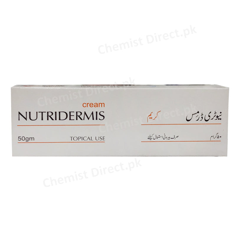 Nutridermis Cream 50g Valor Phramceuticals Sodium Lactate Urea Sodium Pyrrolidone Carboxylate Emolient & Protectant