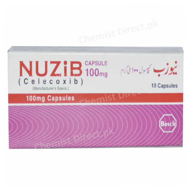     Nuzib 100mg Capsule Bosch Pharmaceuticals Pvt Ltd Nsaid Celecoxib