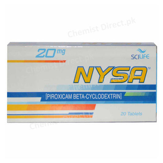 Nysa 20mg Tablet Scilife Nsaid Piroxicam Beta Cyclodextrin