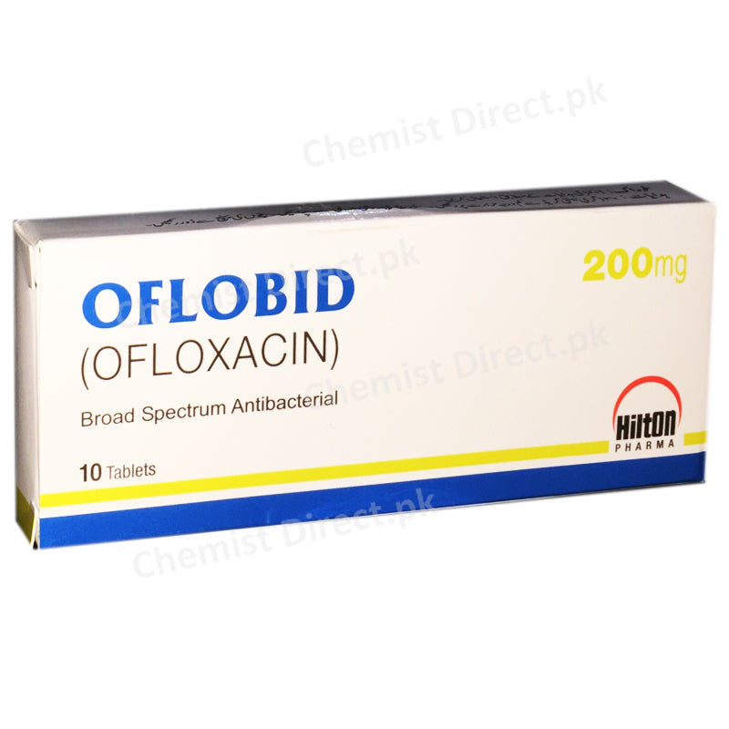 Oflobid 200mg Tablet HiltonPharma_Pvt_Ltd QuinolonesAnti Bacterial Ofloxacin