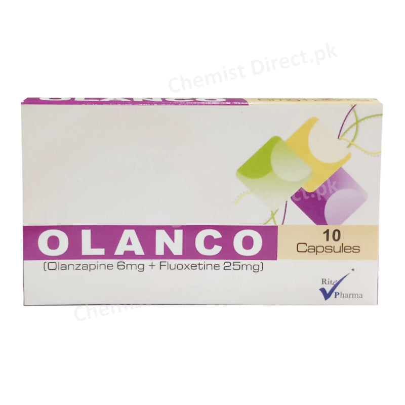 Olanco 6/25mg Capsule Rite Pharma Olanzapine 6mg+Fluoxetine25mg