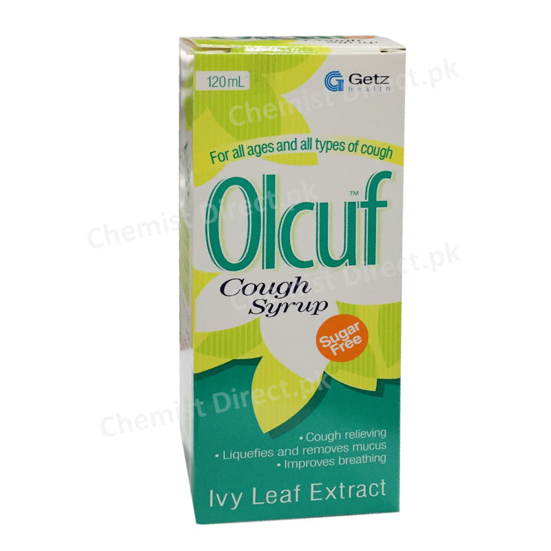 Olcuf 120ml Cough Syrup Getz Pharmaceuticals Herbal Preparation Ivy Leaf Extract