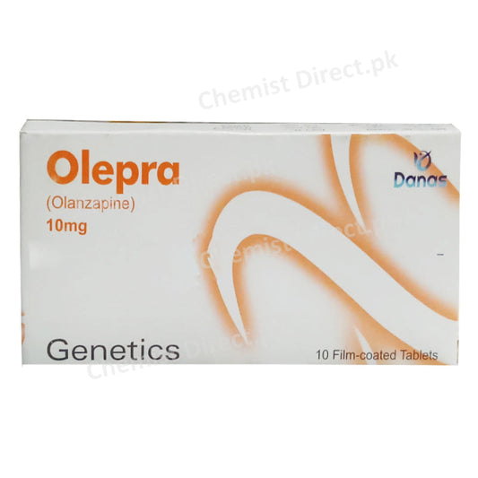 Olepra 10mg Tablet Danas Genetics Pharmaceuticals Anti-psychotic Olanzapine